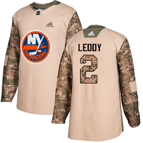 Adidas Islanders #2 Nick Leddy Camo Authentic Veterans Day Stitched NHL Jersey